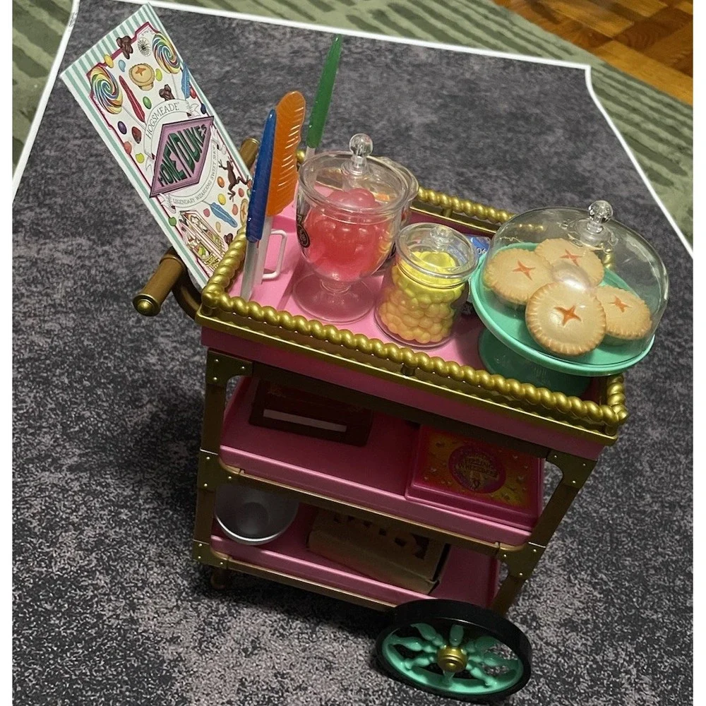 American Girl Doll Harry Potter Honeydukes Candy Trolley Cart Near Complete